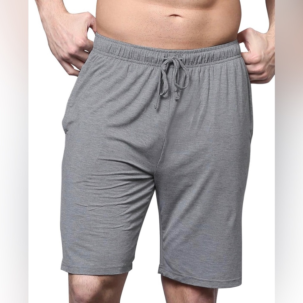 Men's Bamboo PJ Shorts Comfortable Sleep Shorts/Lounge/PJ with Pockets Size XL